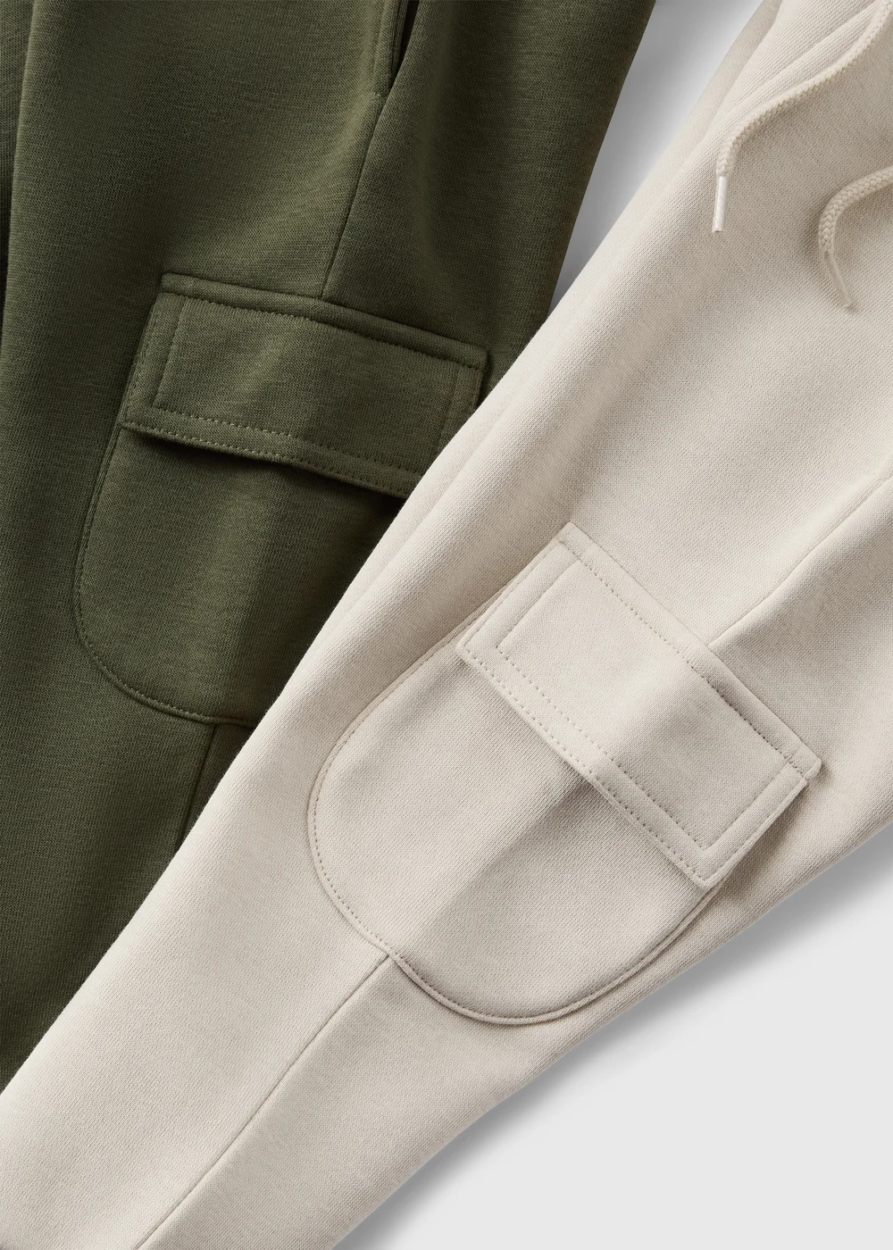 2 Pack Boys Khaki Cargo Jogging Bottoms (1-7yrs) - 1 half year to 2 Image 2