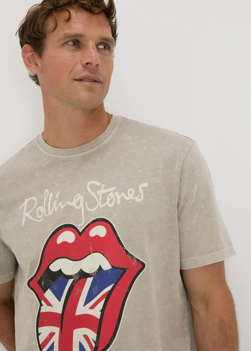 Rolling Stones Beige T-Shirt - S Image 3