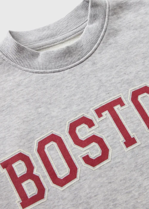 Girls Grey Boston Sweatshirt (7-15yrs) - 7 Yrs Image 2