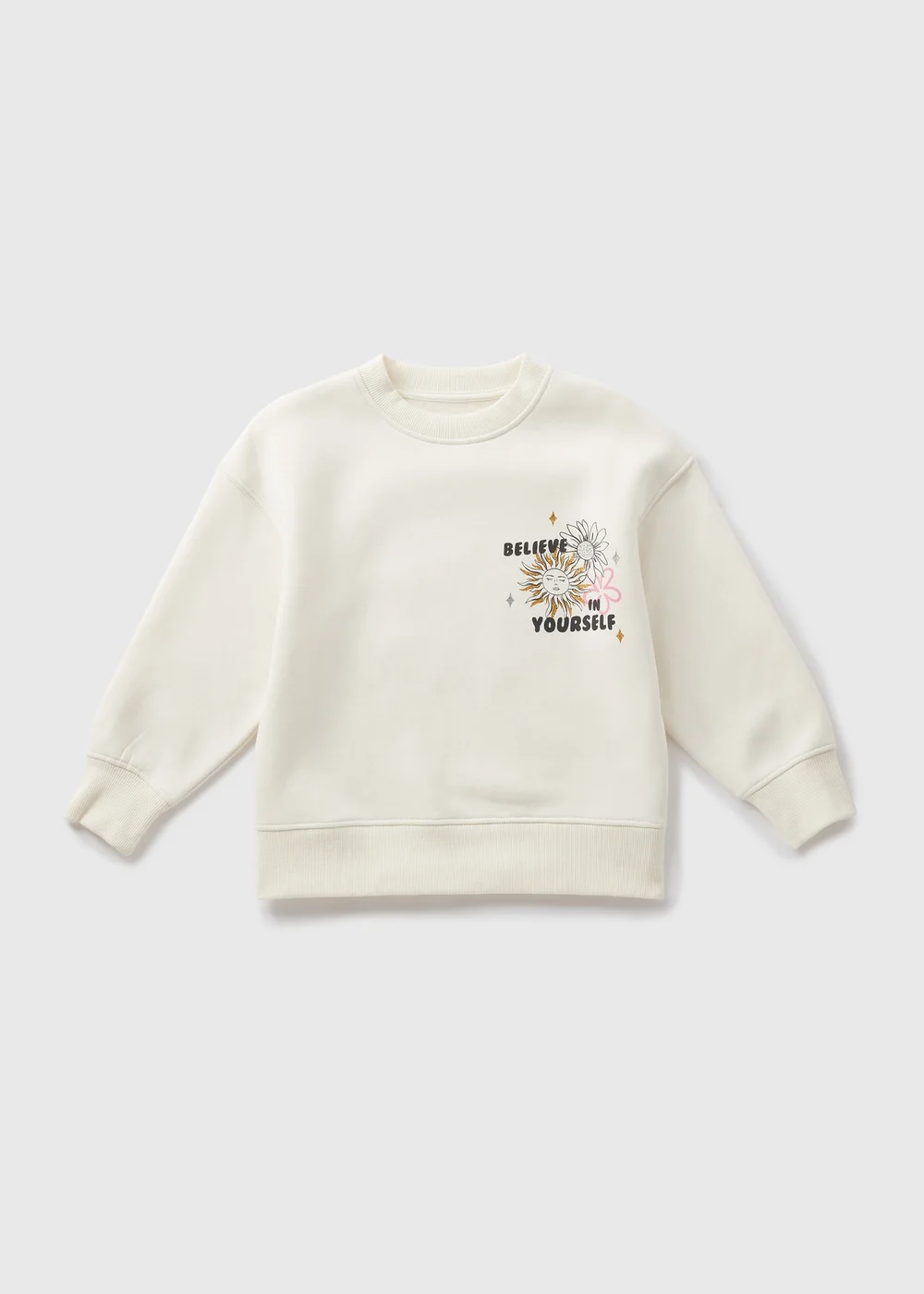 Girls Stone Believe In Yourself Sweatshirt (7-15yrs) - 7 Yrs Image 1