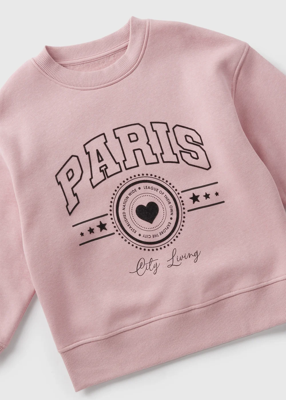Girls Pink Paris Sweatshirt (7-15yrs) - 7 Yrs Image 2