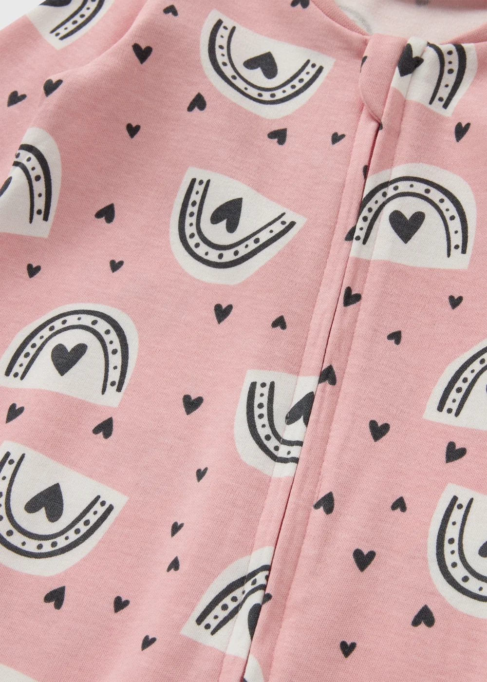 Baby Pink Rainbow Sleepsuit (Newborn-18mths) - Age 0 - 3 Months Image 2