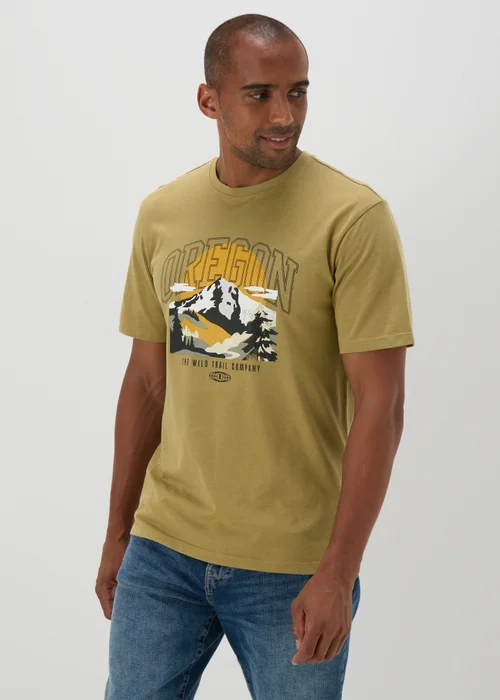 Khaki Oregon T-Shirt - S Image 1