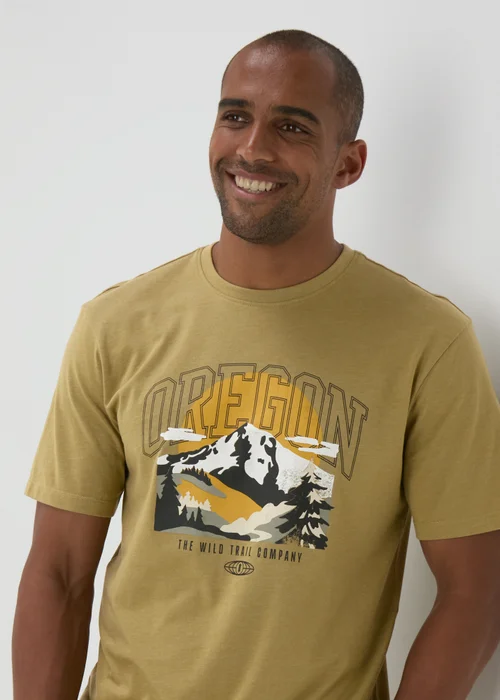 Khaki Oregon T-Shirt - S Image 3