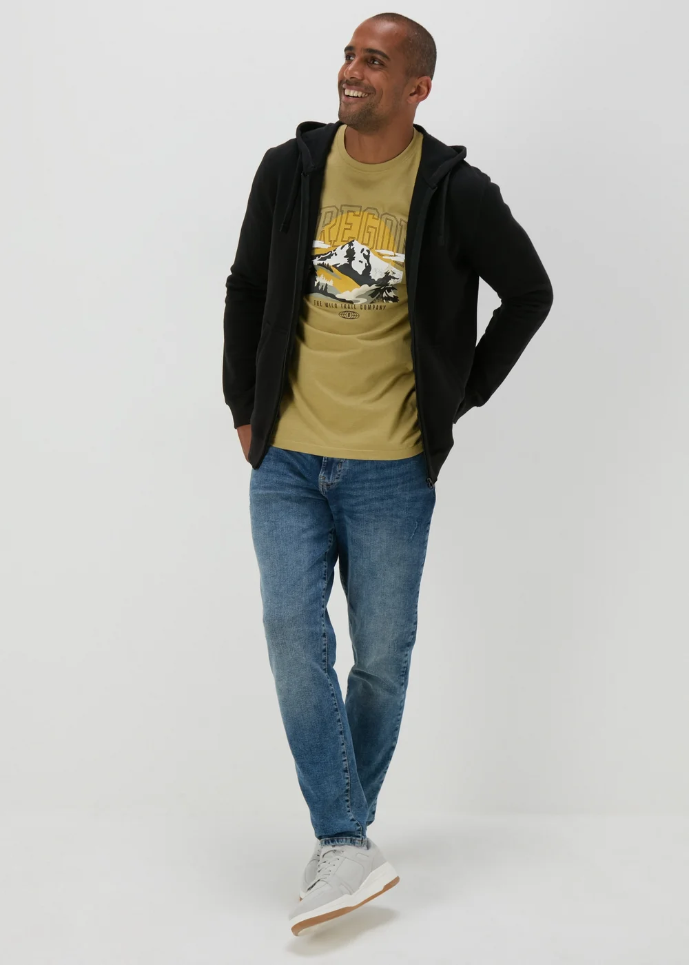 Khaki Oregon T-Shirt - S Image 4