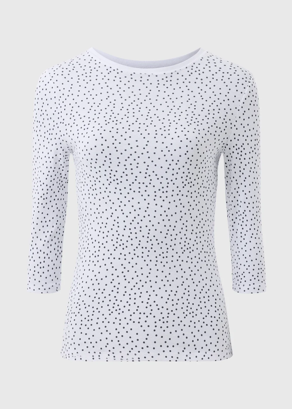 White 3/4 Sleeve T Shirt - 8 Image 4