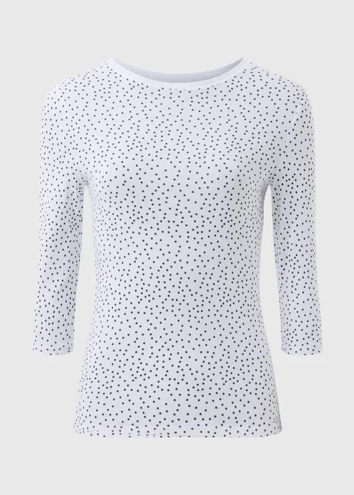 White 3/4 Sleeve T Shirt - 8 Image 4