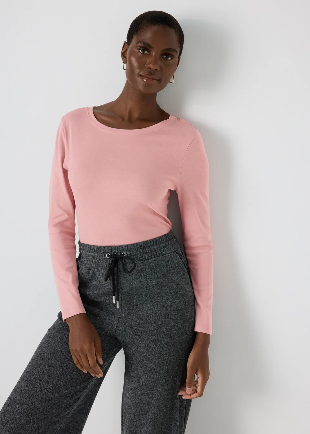 Pink Long Sleeve Fitted T-Shirt - 8 Image 3