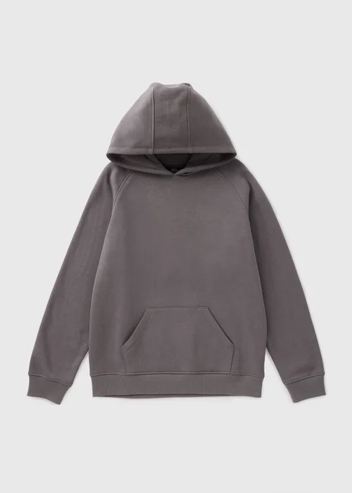 Boys Charcoal Basic Hoodie (7-15yrs) - 7 Yrs Image 1