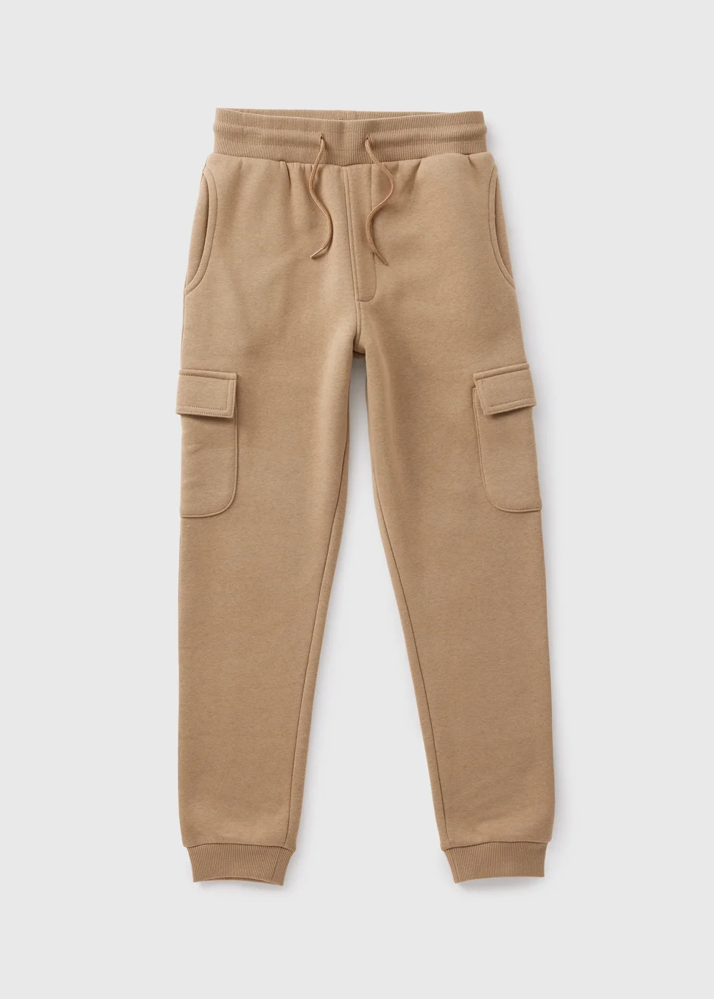 Boys Tan Cargo Jogging Bottoms (7-15yrs) - 8 Yrs Image 1