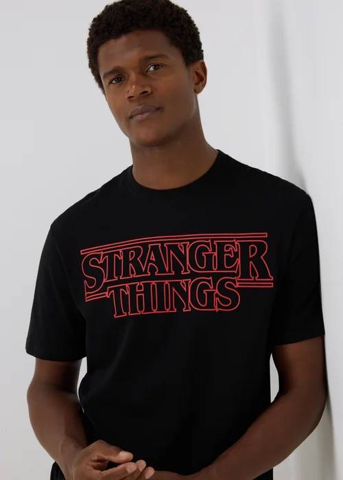 Black Stranger Things T-Shirt - S Image 3