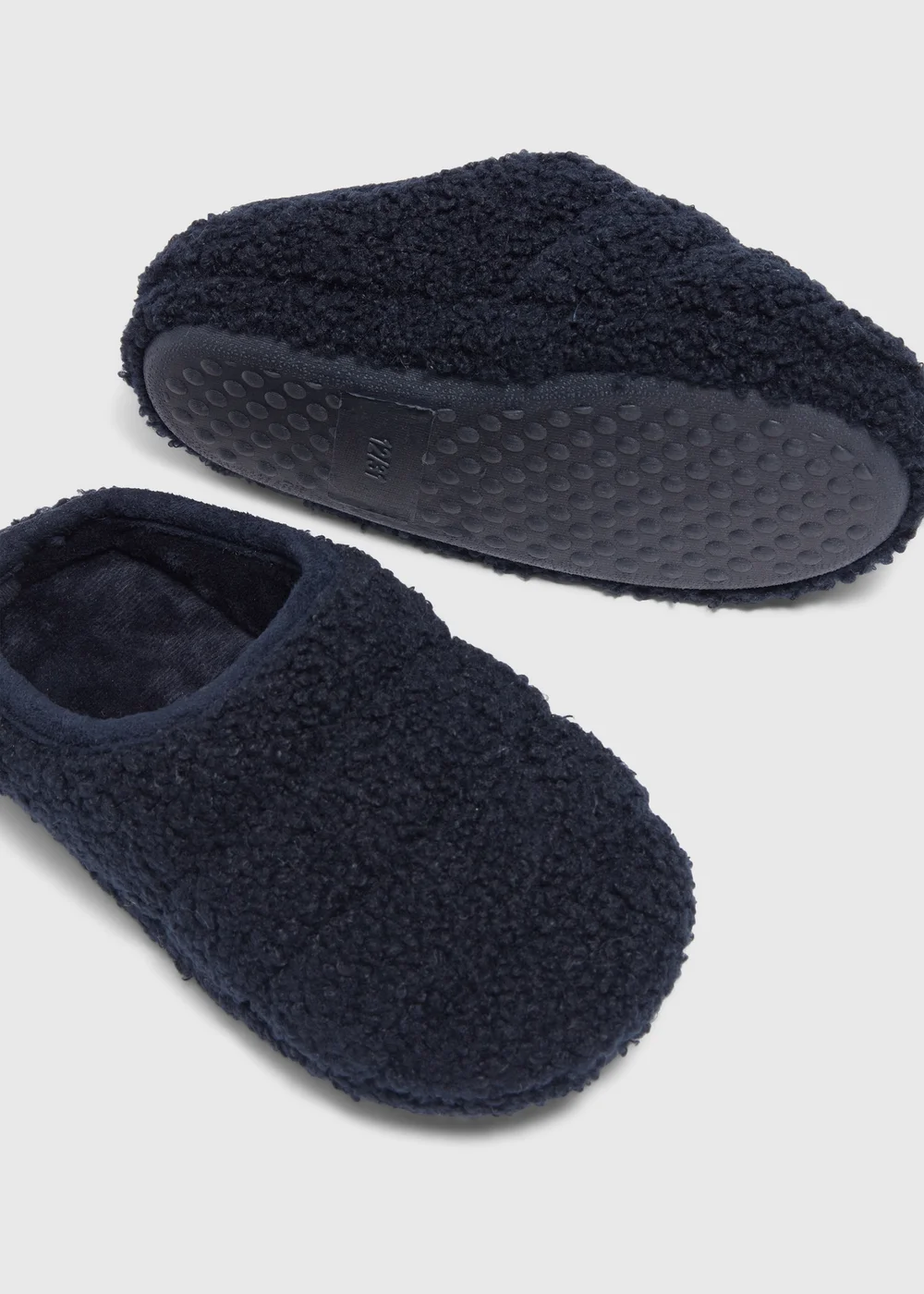 Kids Navy Borg Mule Slippers (Younger 10-Older 6) - 1 Image 2