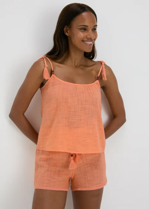 Orange Co Ord Cami Top - Extra small Image 3