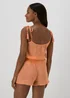 Orange Co Ord Tie Waisted Shorts - XS Image 2