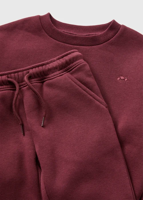Boys Burgundy Sweatshirt & Jogging Bottoms Set (1-7yrs) - 1 half year to 2 Image 2