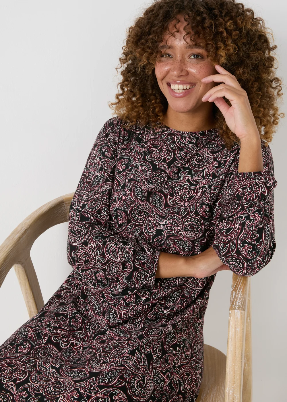 Black Paisley Dress - 8 Image 3
