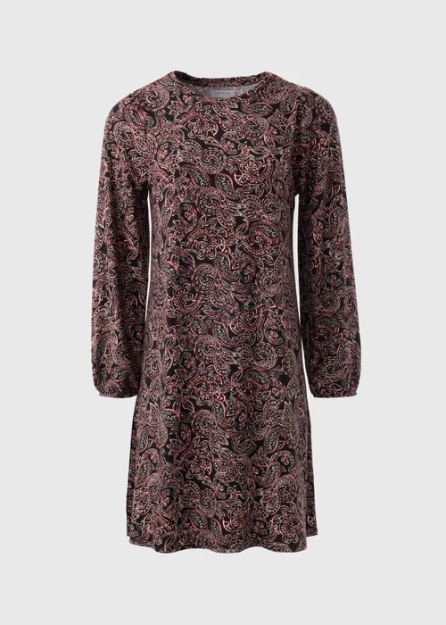 Black Paisley Dress - 8 Image 4