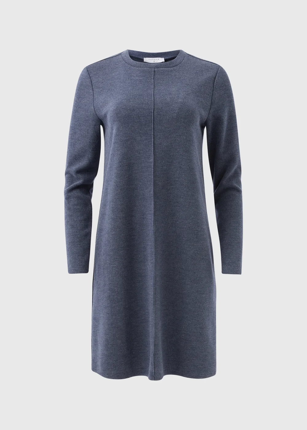 Navy Ribbed Sweater Dress - Size 8 Image 5
