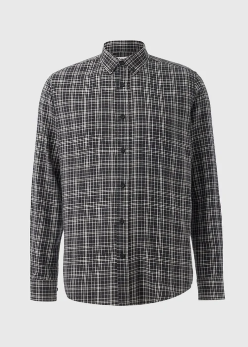 Black Check Shirt - S Image 4