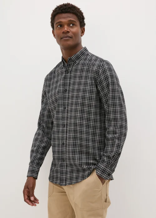 Black Check Shirt - S Image 3