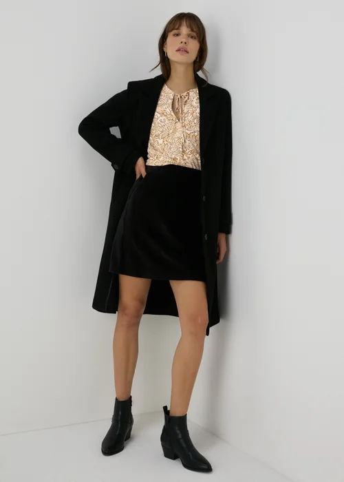 Paisley Neck Tie Popover Blouse - 8 Image 4