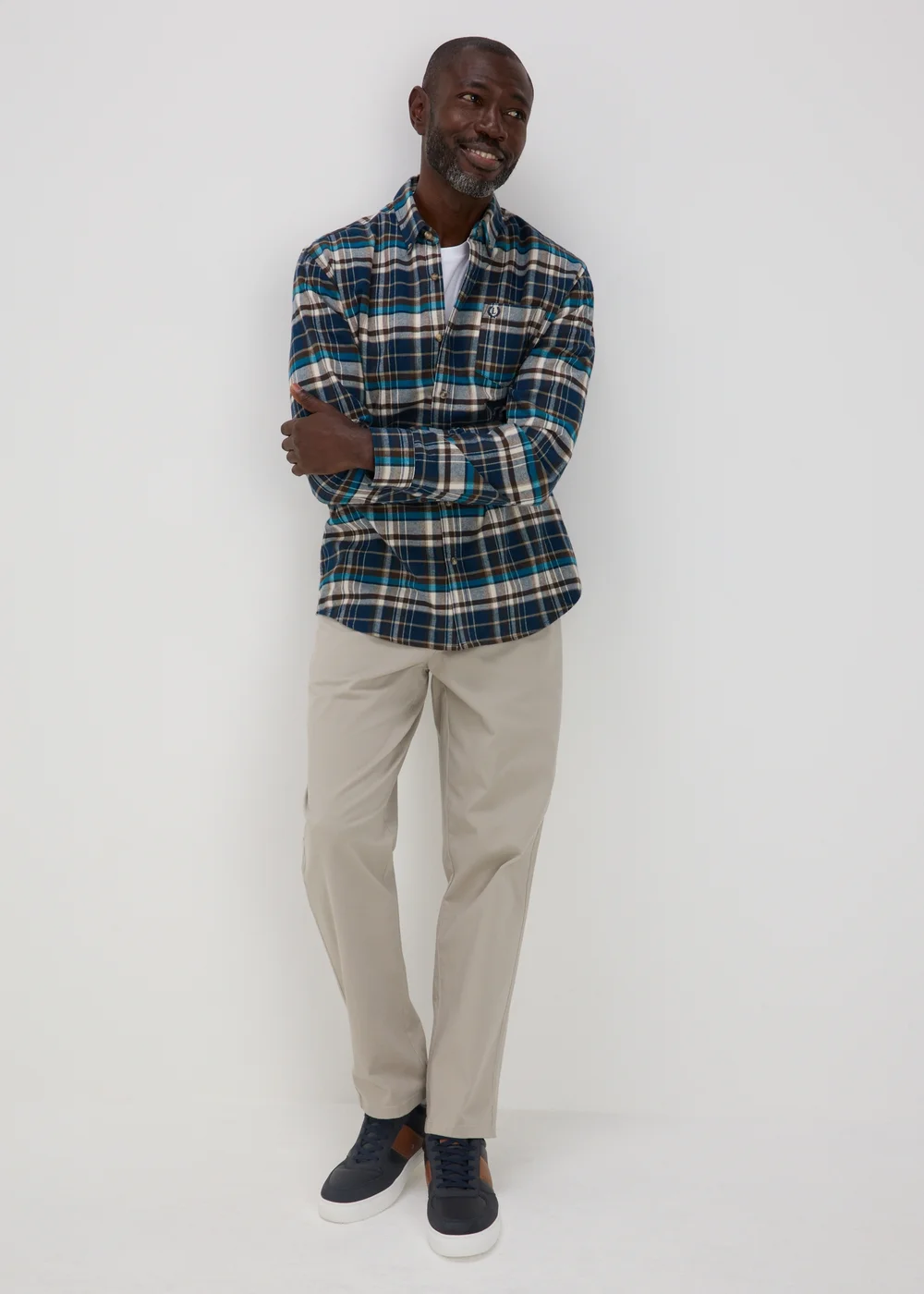 Lincoln Bone 5 Pocket Trousers - 32 Waist Regular Image 1