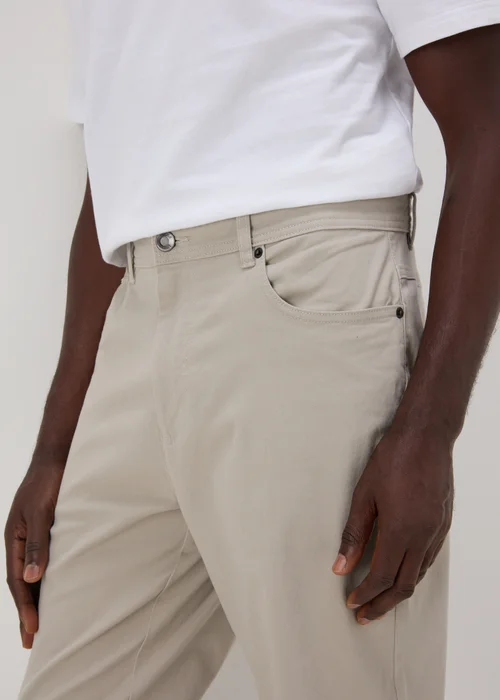 Lincoln Bone 5 Pocket Trousers - 32 Waist Regular Image 3
