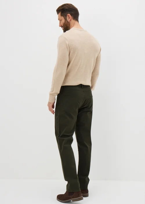 Lincoln Khaki 5 Pocket Trousers - 32 Waist Short Image 2