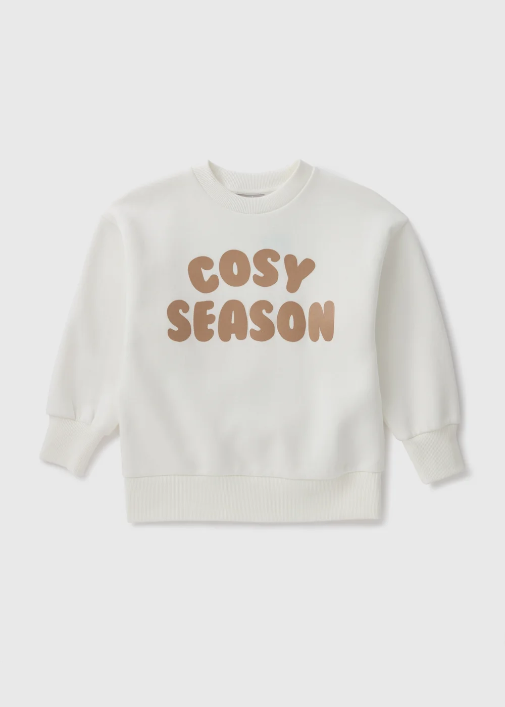 Girls Cream Cosy Season Sweatshirt (7-15yrs) - 7 Yrs Image 1