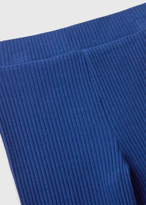 Blue Ribbed Leggings (7-15yrs) - 8 Yrs Image 2