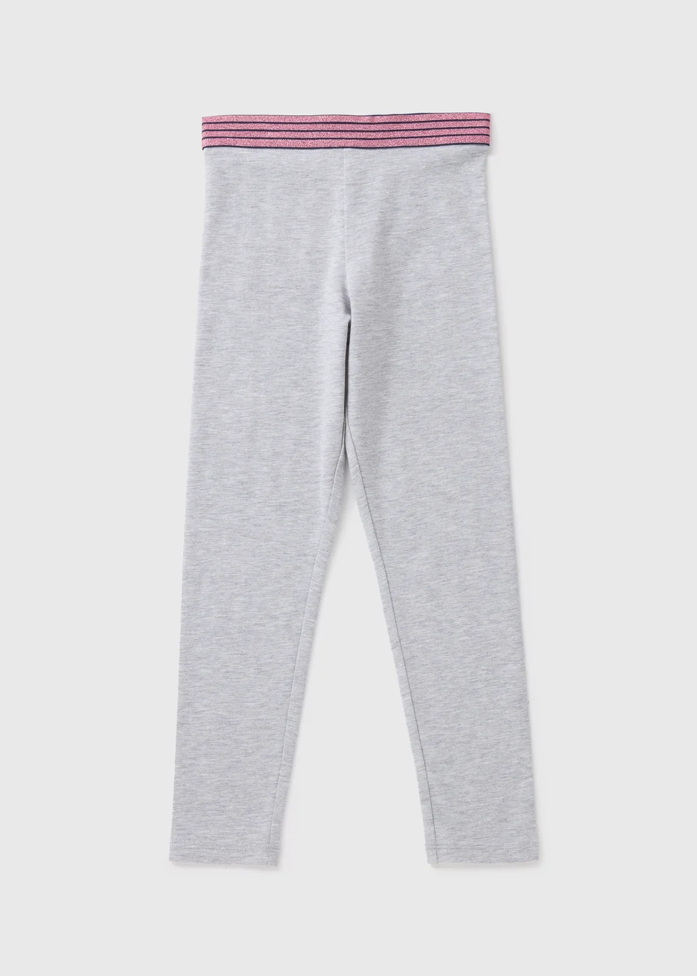 Girls Grey Lurex Leggings (7-15yrs) - 8 Yrs Image 1