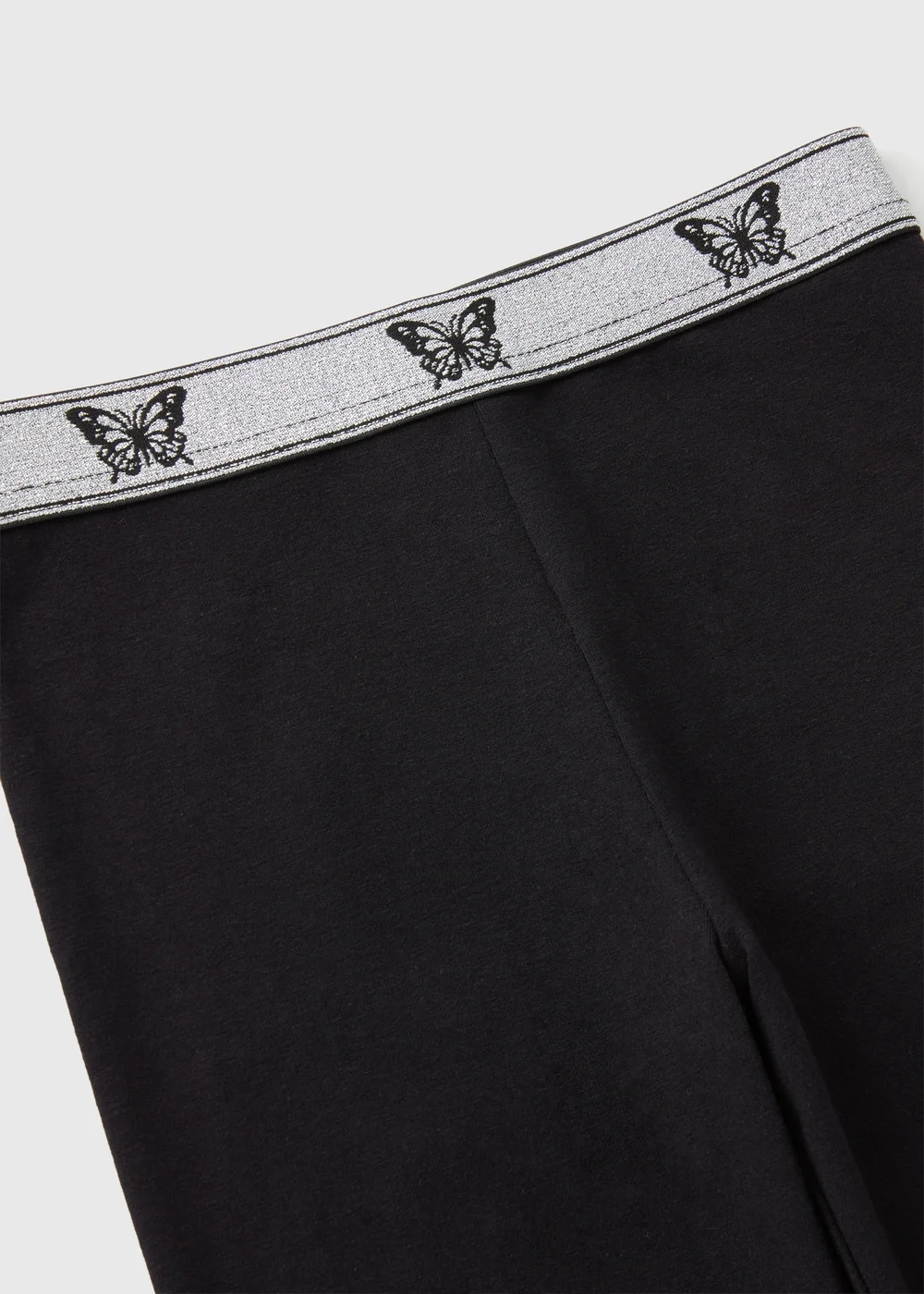 Girls Black Lurex Leggings (7-15yrs) - 8 Yrs Image 2