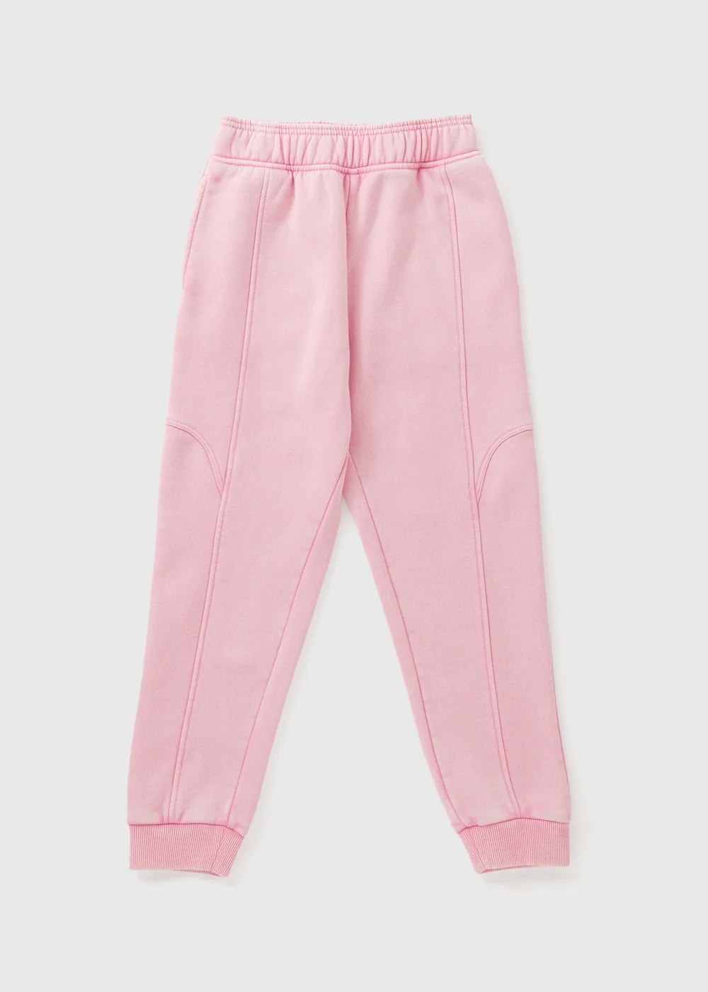 Girls Pink Acid Wash Jogging Bottoms (7-15yrs) - 8 Yrs Image 1