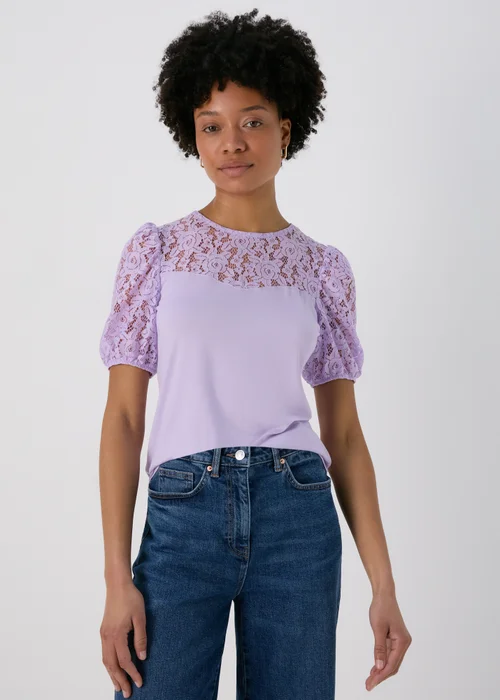 Lilac Lace T-Shirt - 8 Image 1