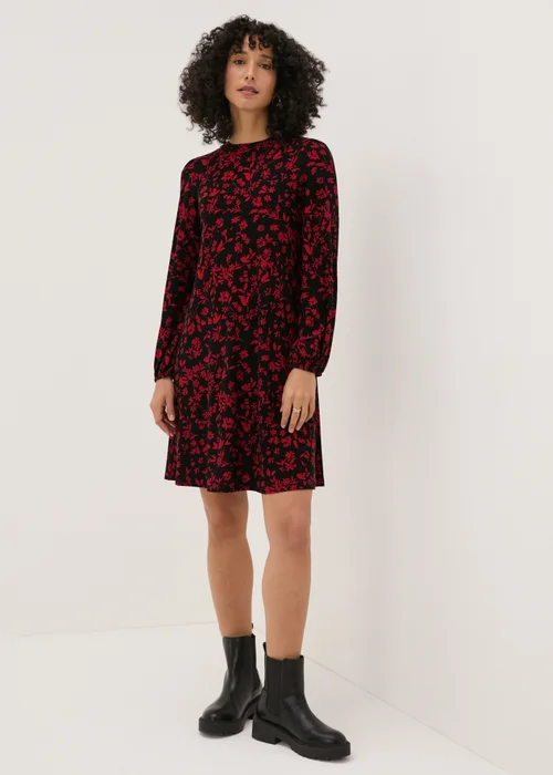 Red Floral Mini Dress - 8 Image 1
