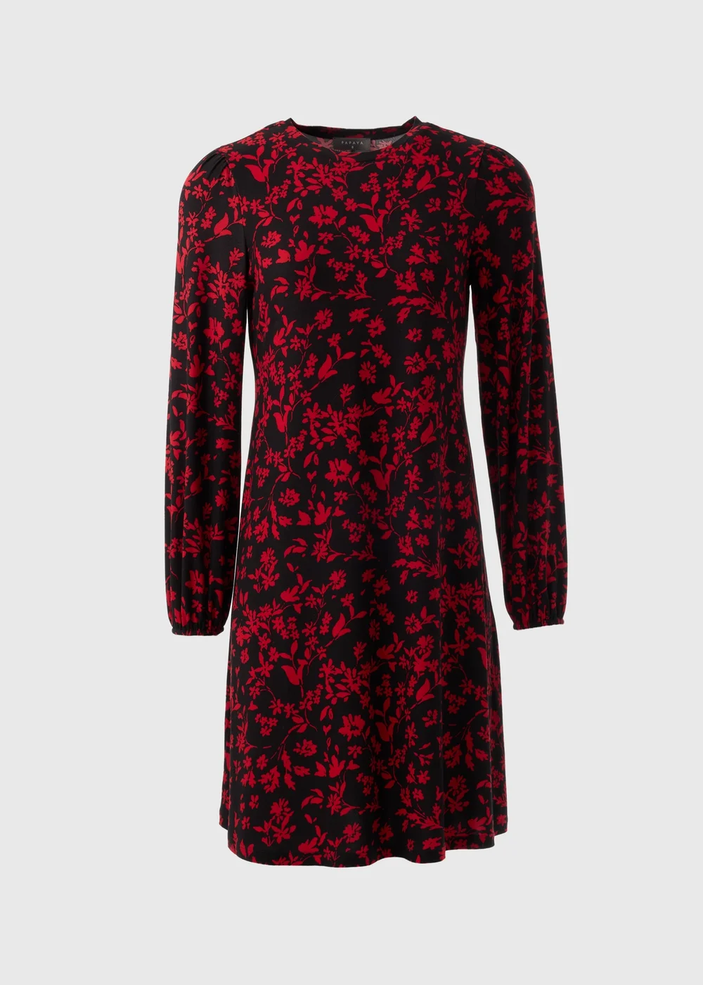 Red Floral Mini Dress - 8 Image 4