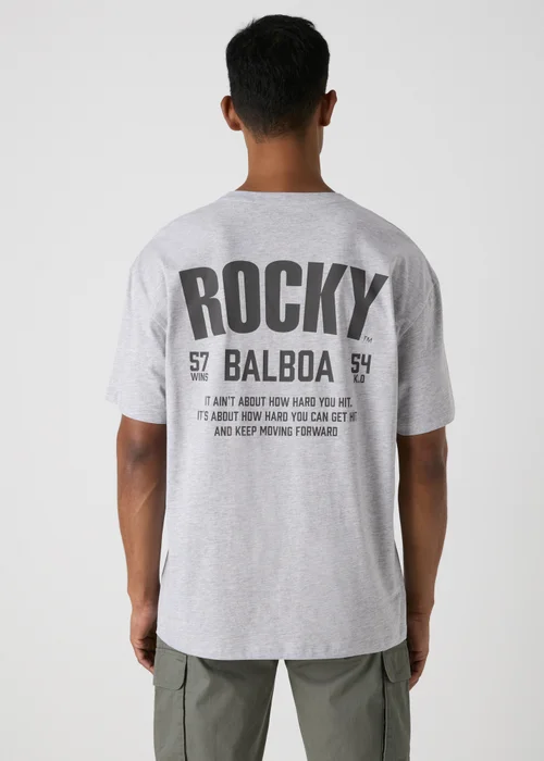Rocky Grey Slogan T-Shirt - S Image 2