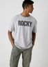 Rocky Grey Slogan T-Shirt - S Image 1