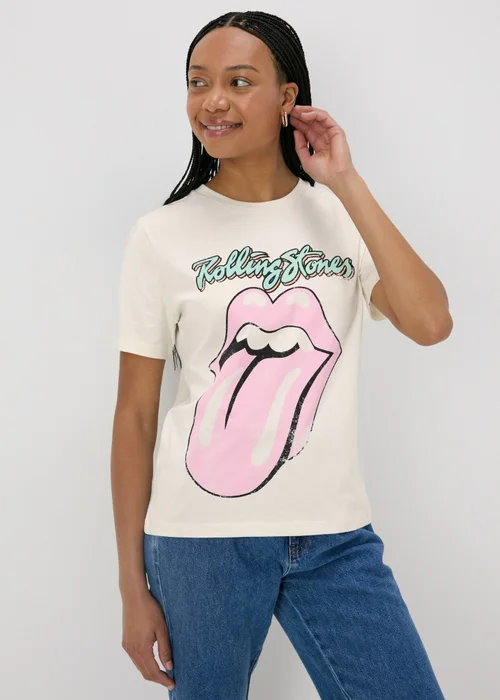 Cream Rolling Stones T-Shirt - Small Image 1