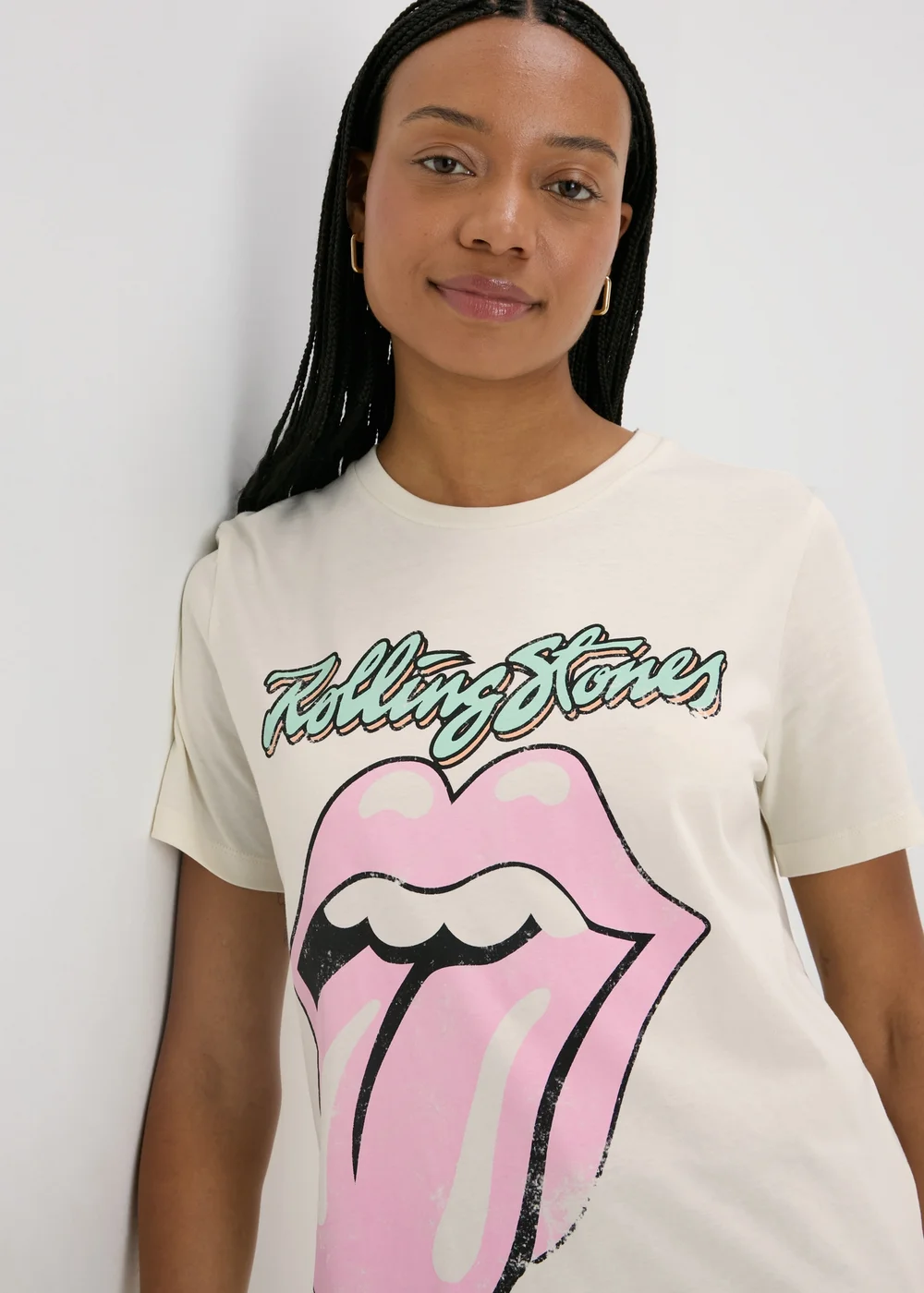 Cream Rolling Stones T-Shirt - Small Image 3