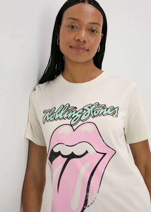 Cream Rolling Stones T-Shirt - Small Image 3