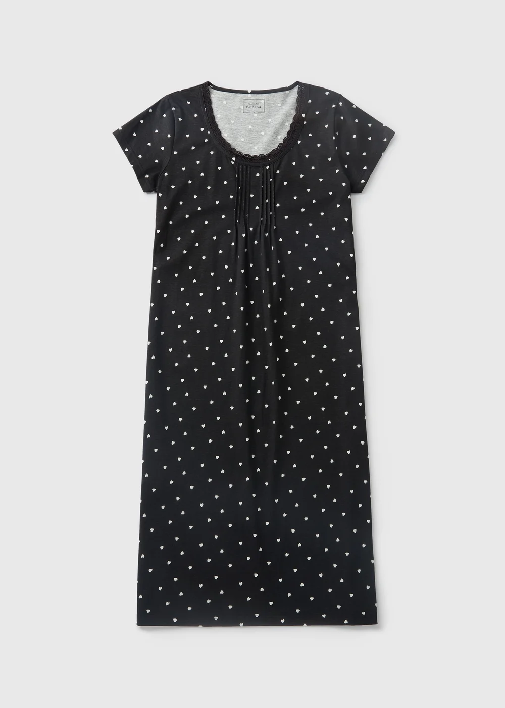 Black Heart Print Nightie - Extra small Image 3