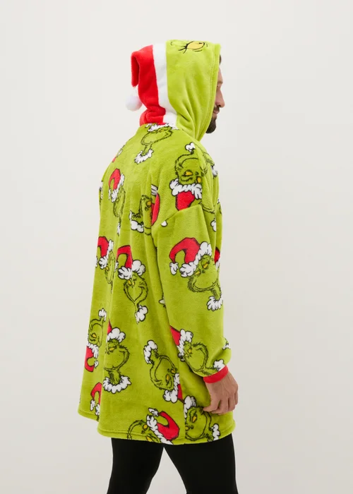 Grinch Green Snuggle Hoodie - One Size Image 3