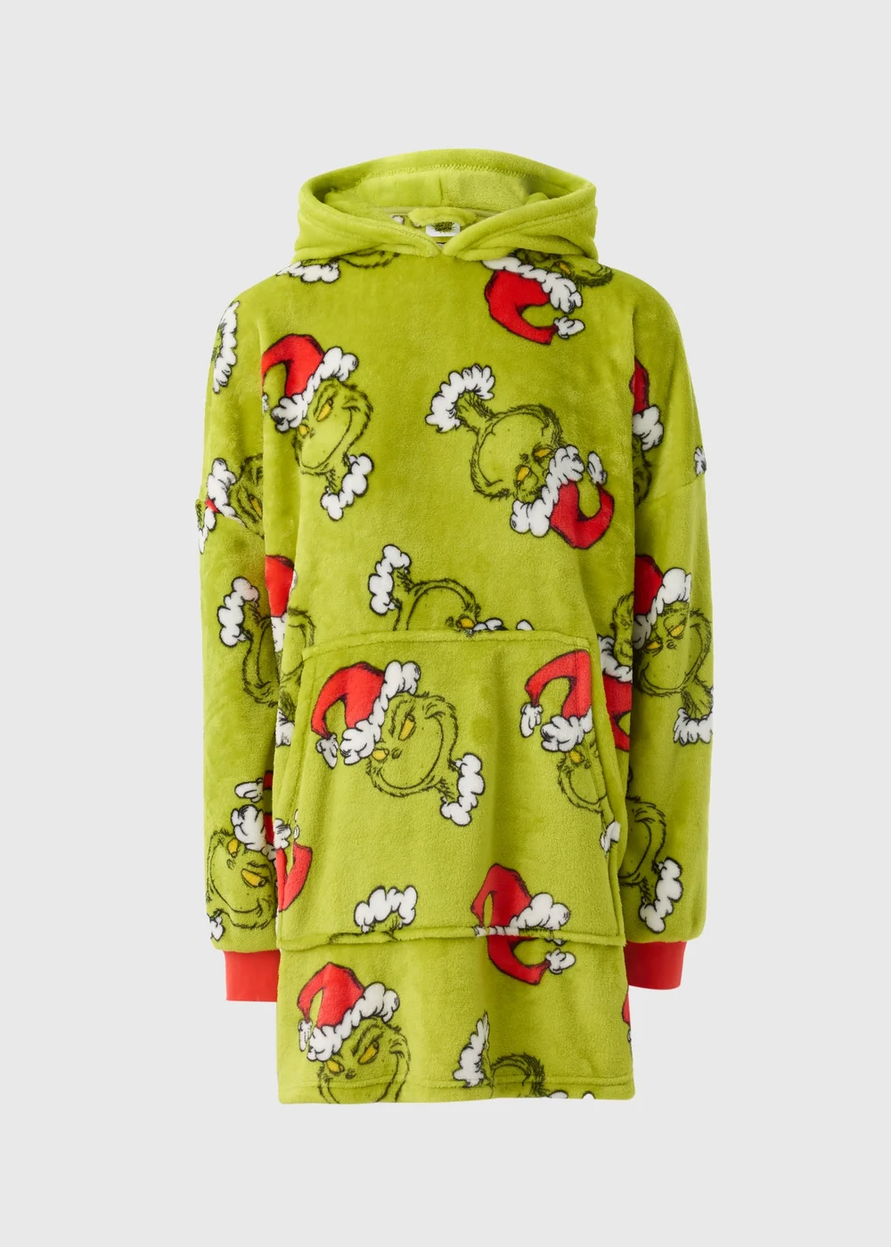 Grinch Green Snuggle Hoodie - One Size Image 4