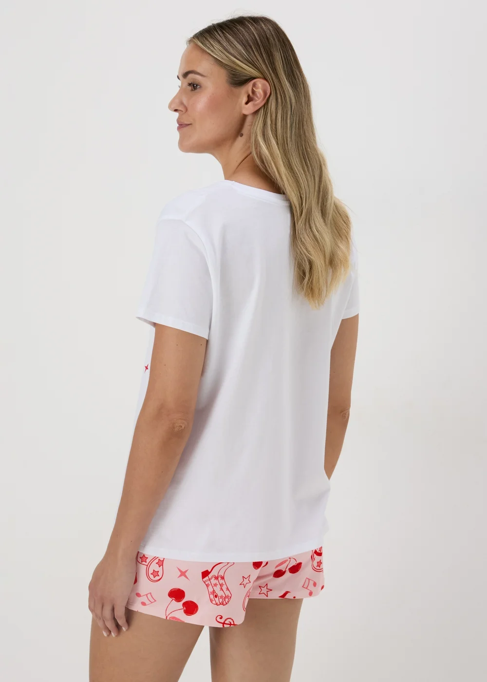 Pink Western Top & Short Pyjama Set - Extra small Image 2
