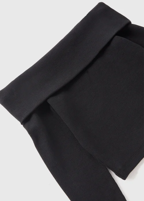Girls Black Bardot Top (7-15yrs) - Age 7 Years Image 2