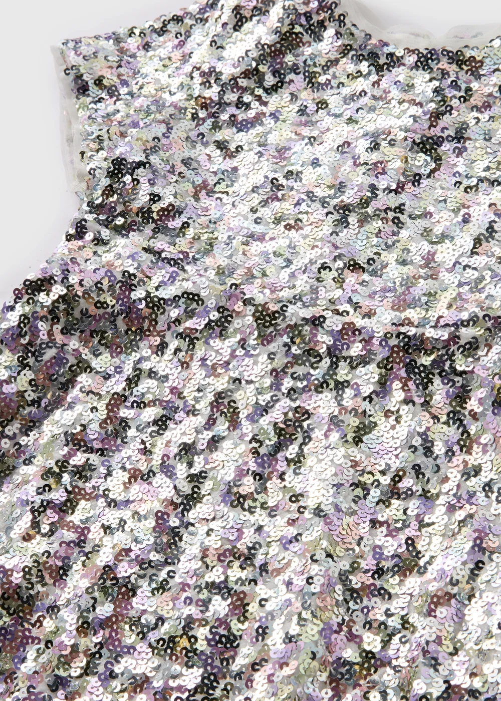 Girls Silver Sequin Dress (1-7yrs) - 1 half year to 2 Image 2