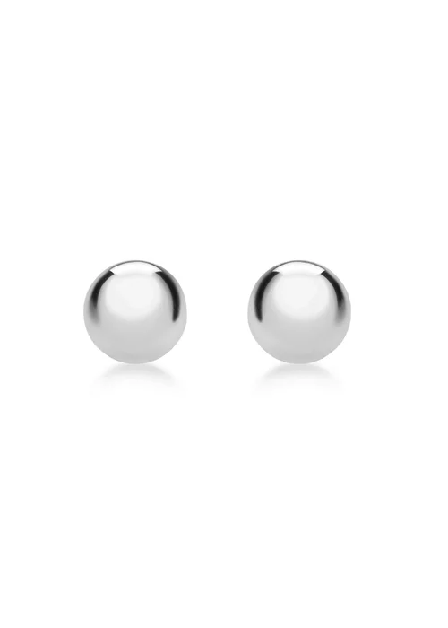 Golden Moments Sterling Silver Ball Stud Earrings - One Size Image 1