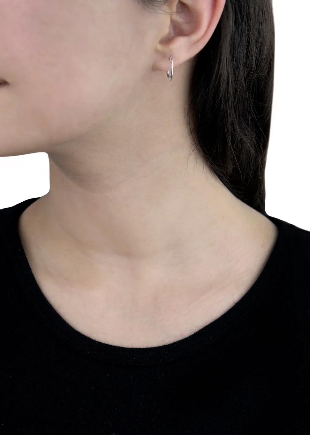 Golden Moments Sterling Silver Endless Hoops (12mm) - One Size Image 3