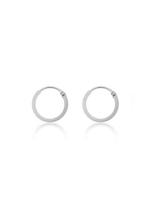 Golden Moments Sterling Silver Endless Hoops (12mm) - One Size Image 1